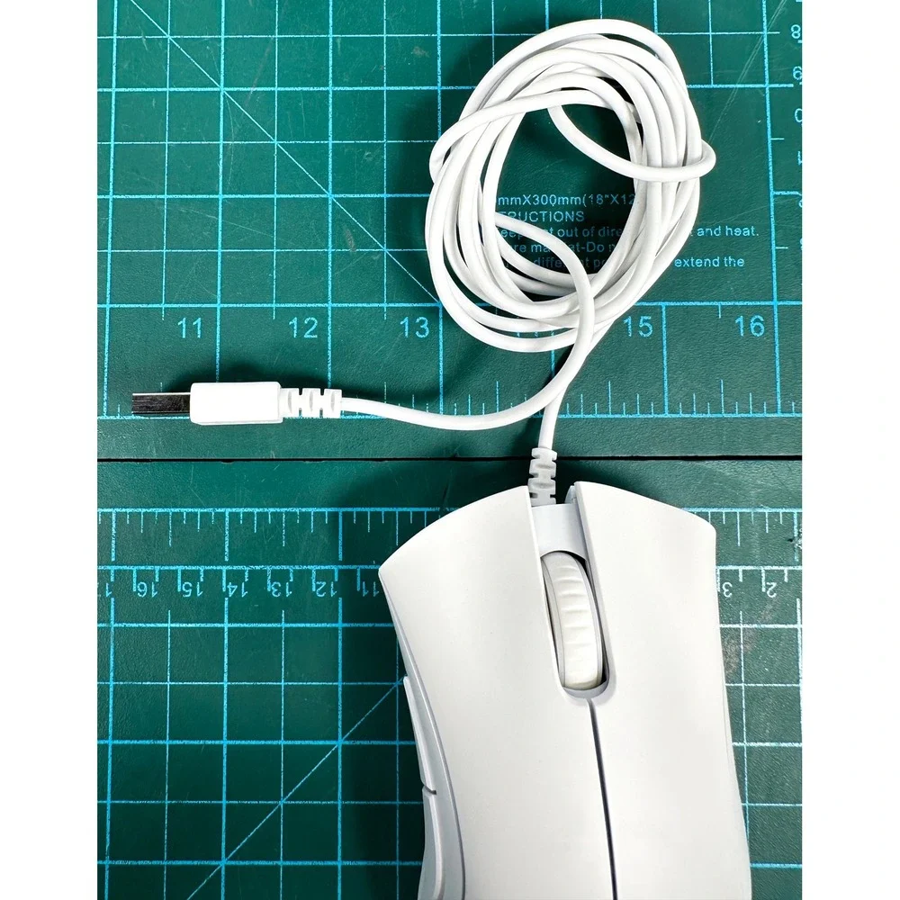 Razer DeathAdder Essential White Edition Wired Gaming Mouse 6400 DPI RZ01-0385